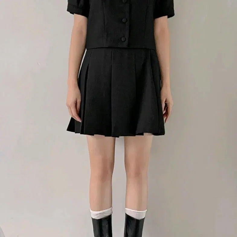 [BUNJANG] Hotping Bblian Short Sleeve Lace Tweed Jacket / 핫핑 블리안 반팔 레이스 트위드자켓