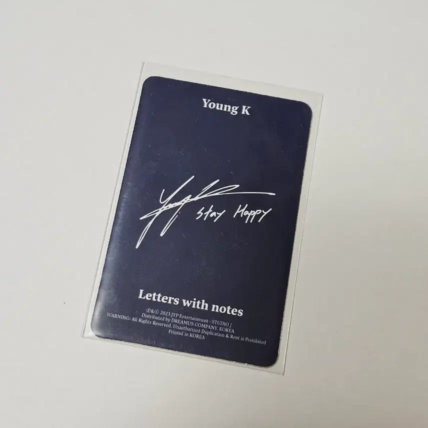 [BUNJANG] DAY6 Young K RE:WAVE Photocard / 데이식스 영케이 포카 레윗노