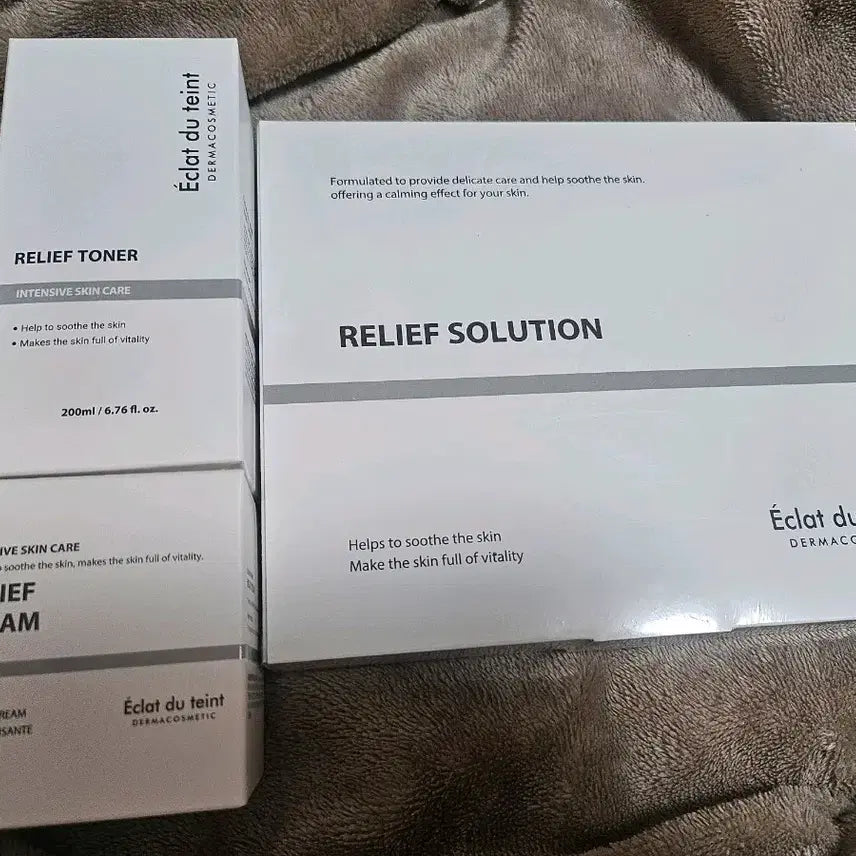 [BUNJANG] Eclat De Terre Relief Cream/Toner/Solution Set / 에끌라뒤땅 릴리프 크림/토너/솔루션 세트