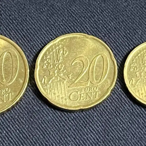 [BUNJANG] Italian 2002 Euro Cent Coins Set / 이탈리아 2002년 50센트,20센트,10센트 유로 동전 세트