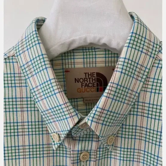 [BUNJANG] Gucci x The North Face Button Down Shirt / 구찌 x 노스페이스 버튼 다운 셔츠