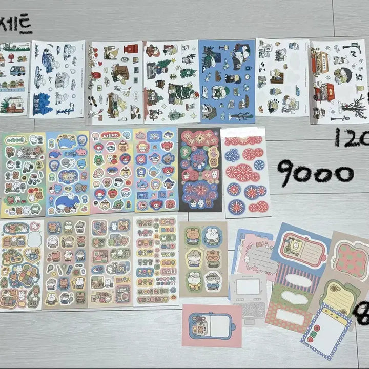 [BUNJANG] Sticker Set - Individual Sale (Unused) / 다꾸 다이어리 씰스티커 미사용 다수 개별 판매 (인스타 작가님 스티커