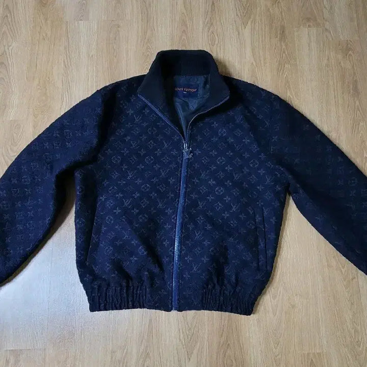 [BUNJANG] Louis Vuitton Monogram Wool Boucle Blouson Jacket 48 / 루이비통 모노그램 울 부클레 블루종 자켓 48