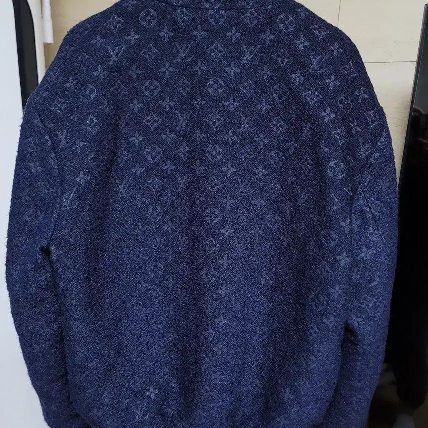 [BUNJANG] Louis Vuitton Monogram Wool Boucle Blouson Jacket 48 / 루이비통 모노그램 울 부클레 블루종 자켓 48