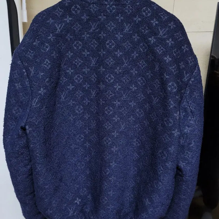 [BUNJANG] Louis Vuitton Monogram Wool Boucle Blouson Jacket 48 / 루이비통 모노그램 울 부클레 블루종 자켓 48