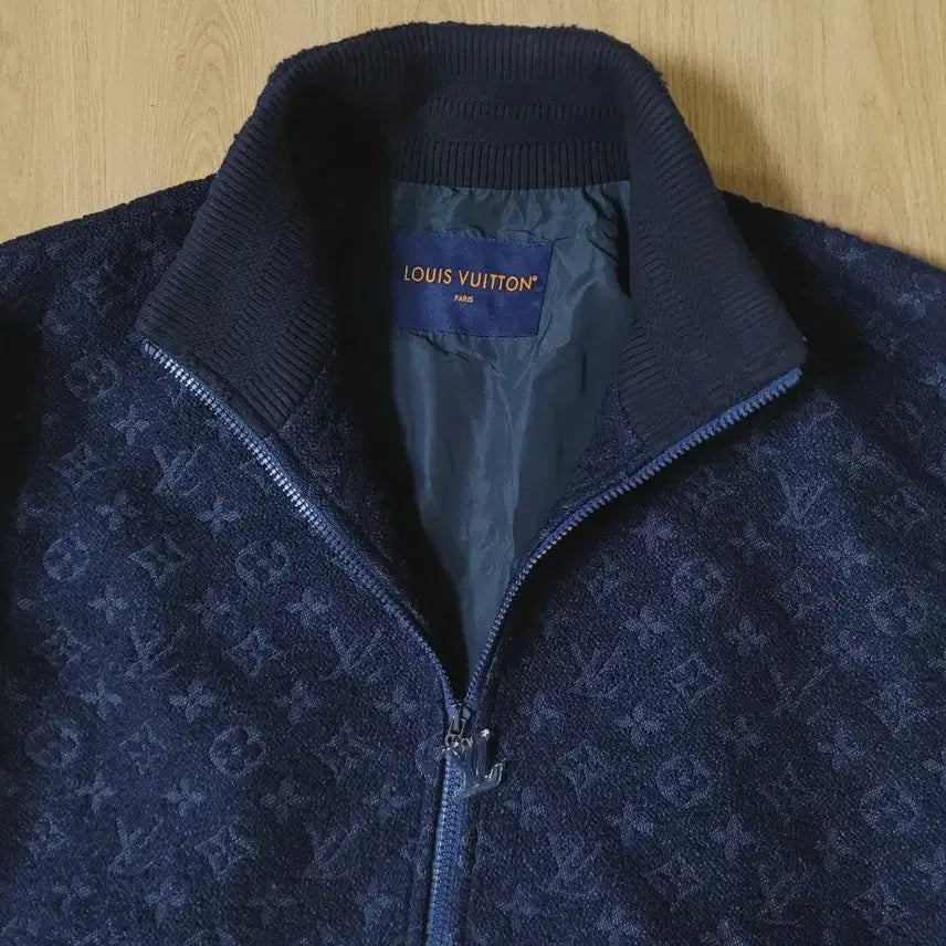 [BUNJANG] Louis Vuitton Monogram Wool Boucle Blouson Jacket 48 / 루이비통 모노그램 울 부클레 블루종 자켓 48