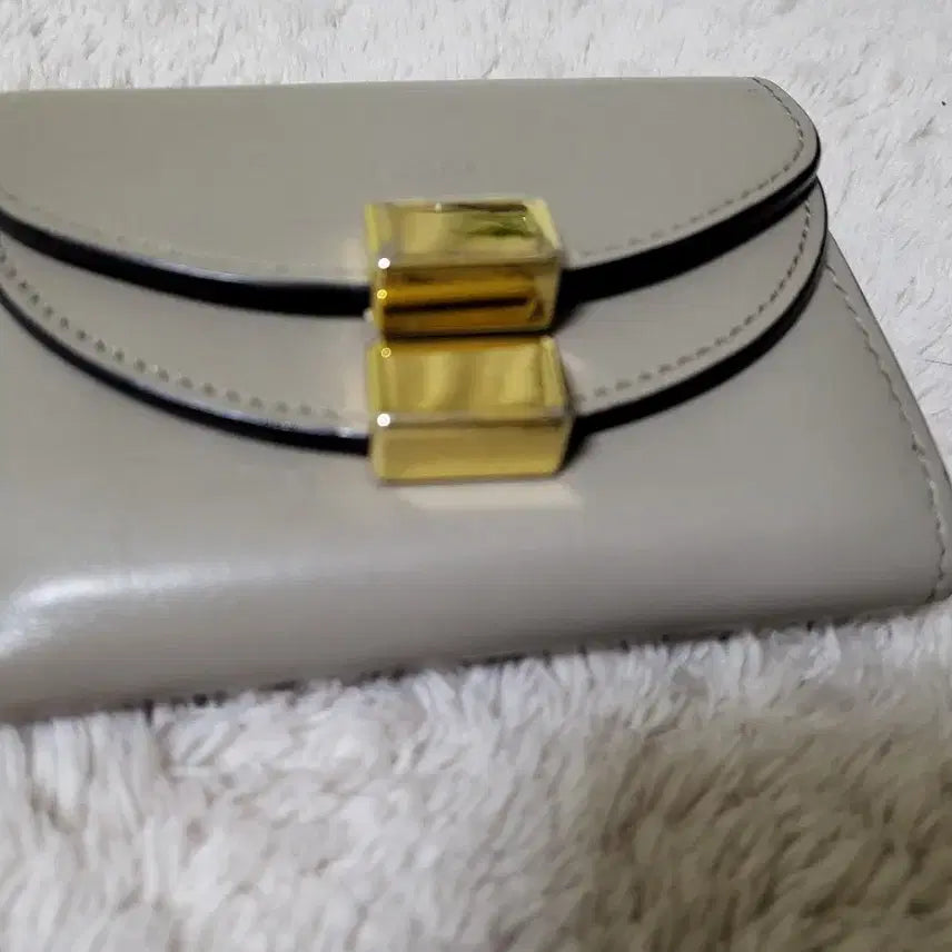 [BUNJANG] Chloe Georgia Mini Wallet + Dust Bag / 끌로에 조지아 미니 반지갑 그레이 + 더스트백