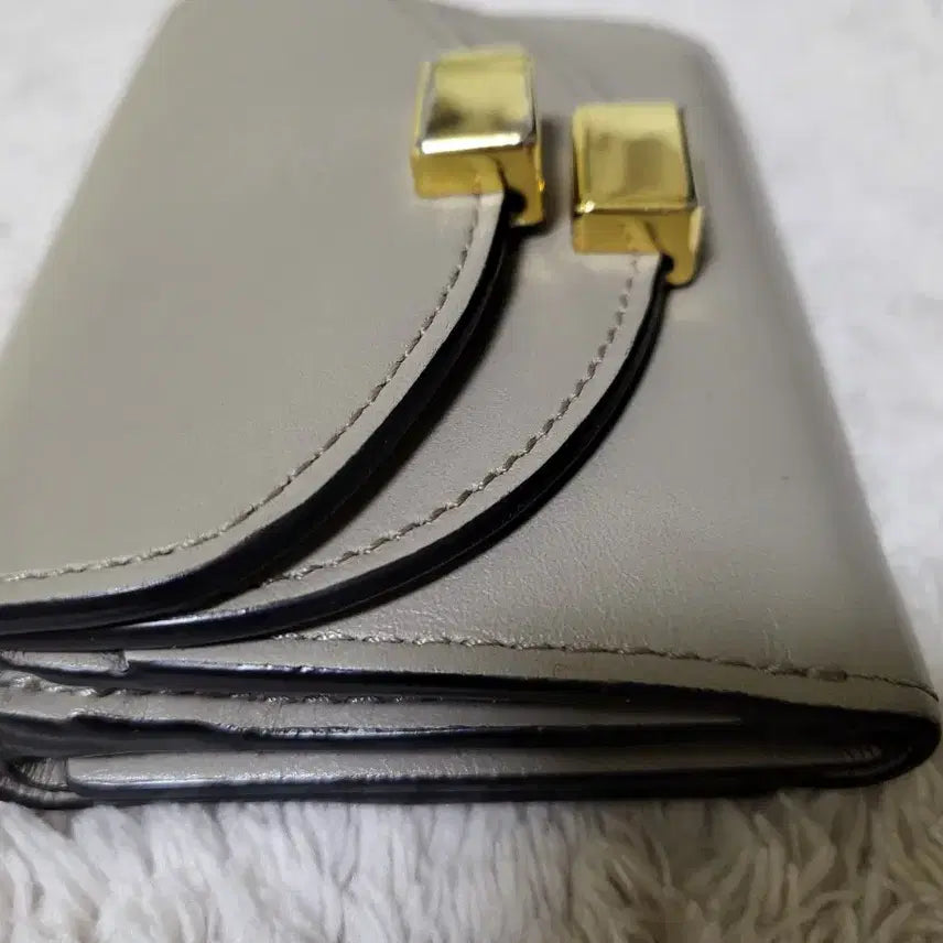 [BUNJANG] Chloe Georgia Mini Wallet + Dust Bag / 끌로에 조지아 미니 반지갑 그레이 + 더스트백