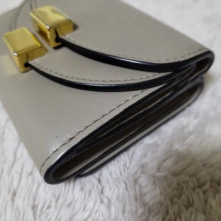 [BUNJANG] Chloe Georgia Mini Wallet + Dust Bag / 끌로에 조지아 미니 반지갑 그레이 + 더스트백