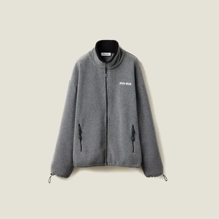 [BUNJANG] Miu Miu Fleece Sweatshirt Gray / [L]미우미우 플리스 스웨트 셔츠 그레이