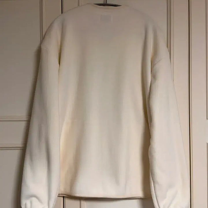 [BUNJANG] COVERNAT Fleece Collarless Jacket Ivory XL / 커버낫 플리스 카라리스 자켓 아이보리 XL