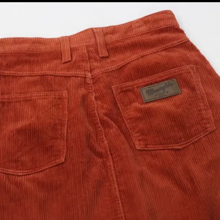 [BUNJANG] Chocol Wrangler Corduroy Midi Skirt / 초콜 x 랭글러 코듀로이 스커트
