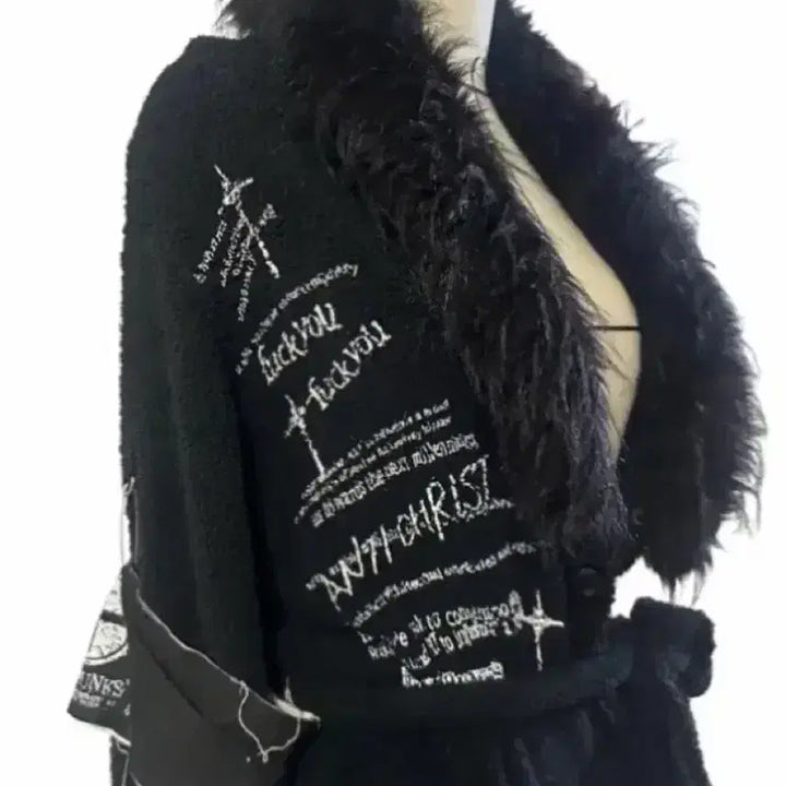 [BUNJANG] Madpunk Gown-Style Long Cardigan / 매드펑크 가운형 롱가디건(고스펑크 나나 캐캐체 미사 딤모아르 레플렘)