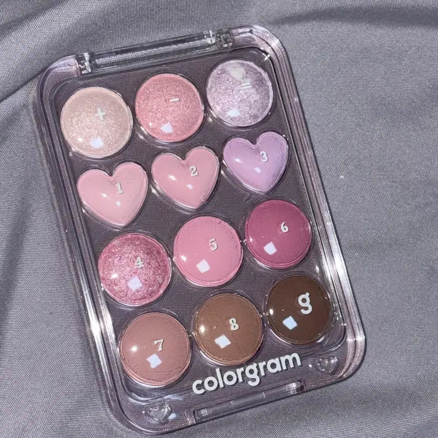 [BUNJANG] Colorgram Eyeshadow Palette 03 Pink + Lavender / 컬러그램 눈토리얼 아이 팔레트 03 핑크더하기라벤더는사랑