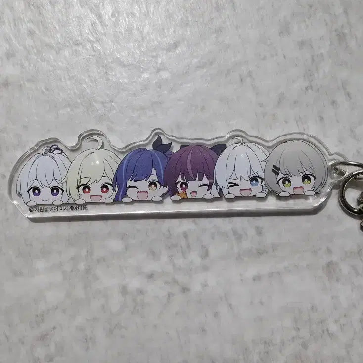이세계아이돌 단체 아크릴 키링