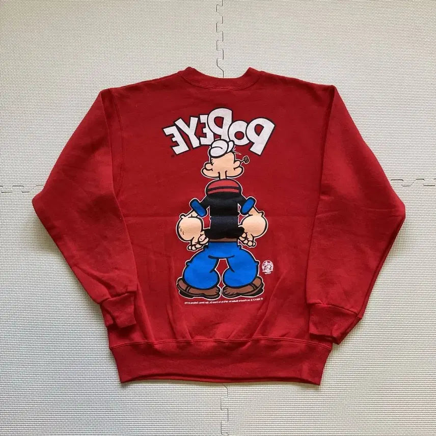 [BUNJANG] Popeye Vintage Sweatshirt / 90s VINTAGE 빈티지 POPEYE 뽀빠이 스웻셔츠 맨투맨 트레이너