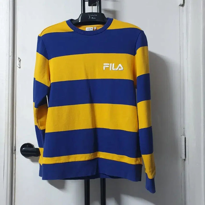 [BUNJANG] FILA Stripe Sweatshirt / FILA 휠라 스트라이프 맨투맨 M 95
