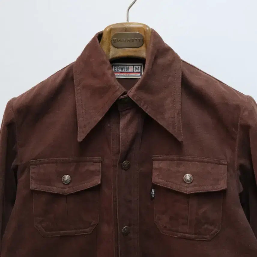 [BUNJANG] Edwin Hunting Jacket Brown Size M / EDWIN 에드윈 헌팅 자켓
