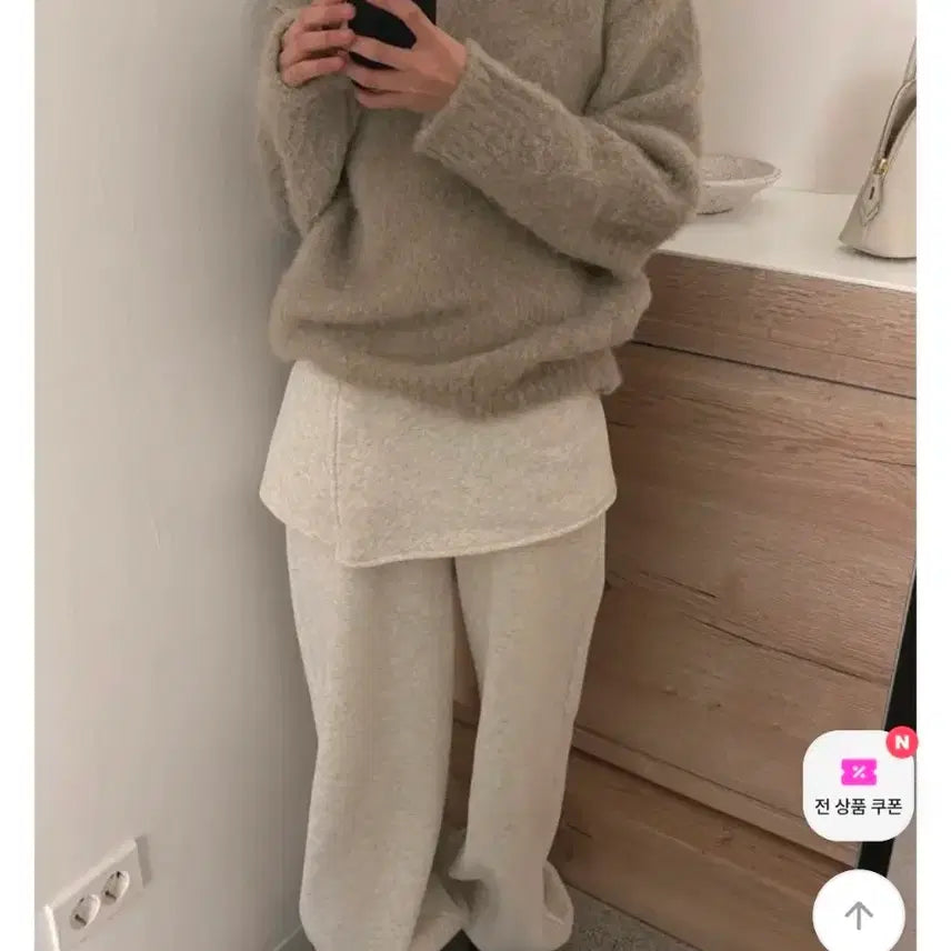 [BUNJANG] Maybe Baby Oatmeal Skirt Jogger Set / 오트밀) 메이비베이비 스커트 조거 세트