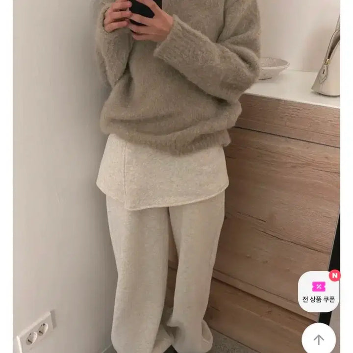 [BUNJANG] Maybe Baby Oatmeal Skirt Jogger Set / 오트밀) 메이비베이비 스커트 조거 세트
