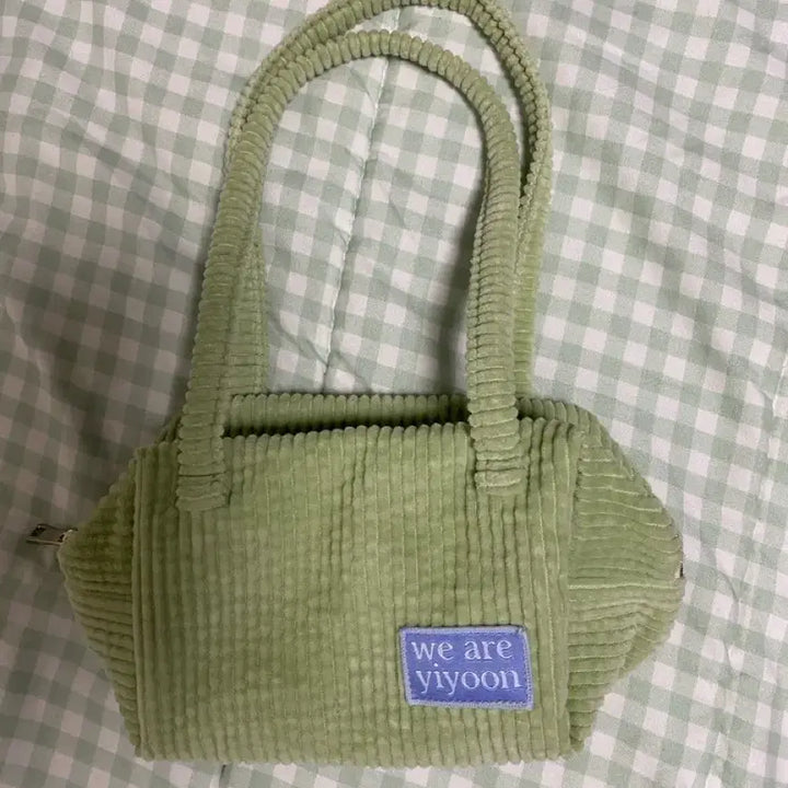 [BUNJANG] WEi Kim Yohan Corduroy Mini Bag Avocado / 위아이윤 코듀로이 미니백 아보카도