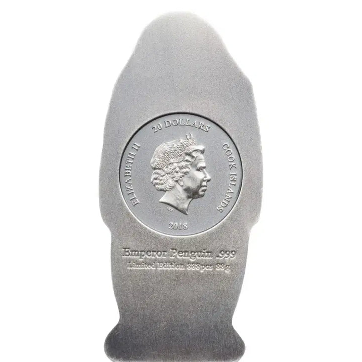 [BUNJANG] Emperor Penguin Silver Coin / 2016년 황제 팽귄 엔틱 은화