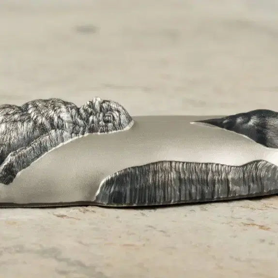 [BUNJANG] Emperor Penguin Silver Coin / 2016년 황제 팽귄 엔틱 은화