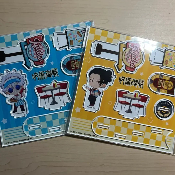 [BUNJANG] Jujutsu Kaisen Gojo Geto Tower Records Acrylic Stand Set / 주술회전 회옥옥절 타워레코드 아크릴 스탠드 고죠 게토 세트