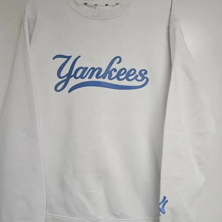 [BUNJANG] MLB New York Yankees Sweatshirt White L / MLB Yankees 양키스 맨투맨 화이트