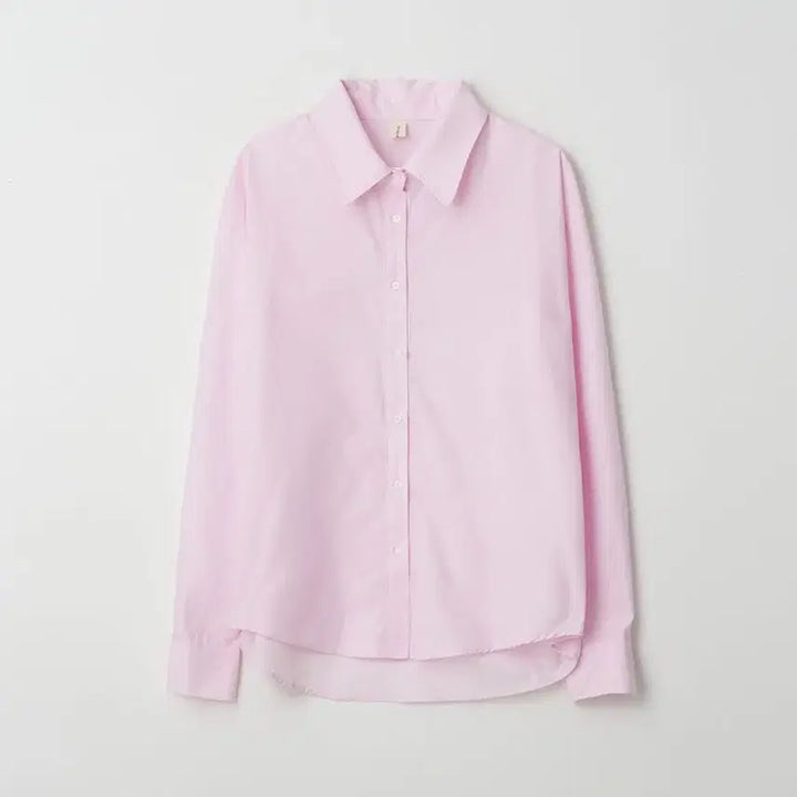 [BUNJANG] Without Summer Basic Logo Shirt (Pink) / 위드아웃썸머 베이직 로고 셔츠 (핑크)