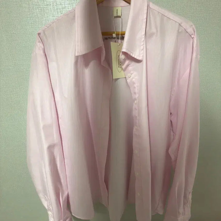 [BUNJANG] Without Summer Basic Logo Shirt (Pink) / 위드아웃썸머 베이직 로고 셔츠 (핑크)