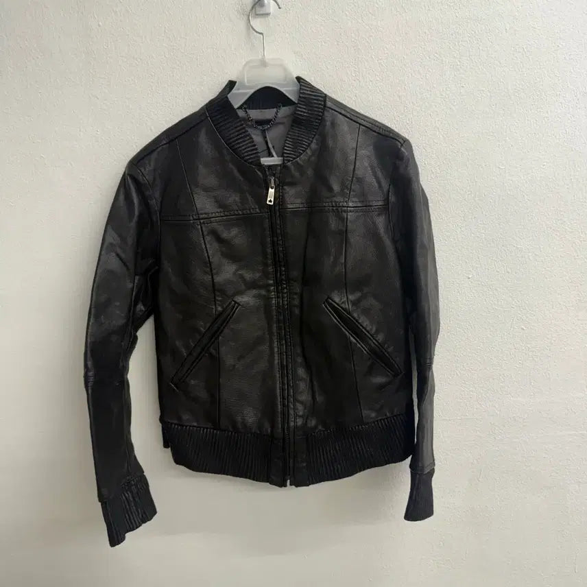 [BUNJANG] Levi's Blue Tab Goat Leather Bomber Jacket (M) / 리바이스 블루탭 염소가죽 블루종 봄버 자켓 (M, 90)