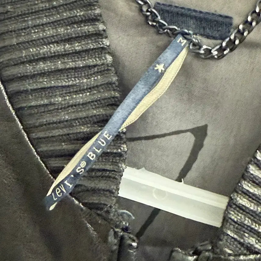 [BUNJANG] Levi's Blue Tab Goat Leather Bomber Jacket (M) / 리바이스 블루탭 염소가죽 블루종 봄버 자켓 (M, 90)