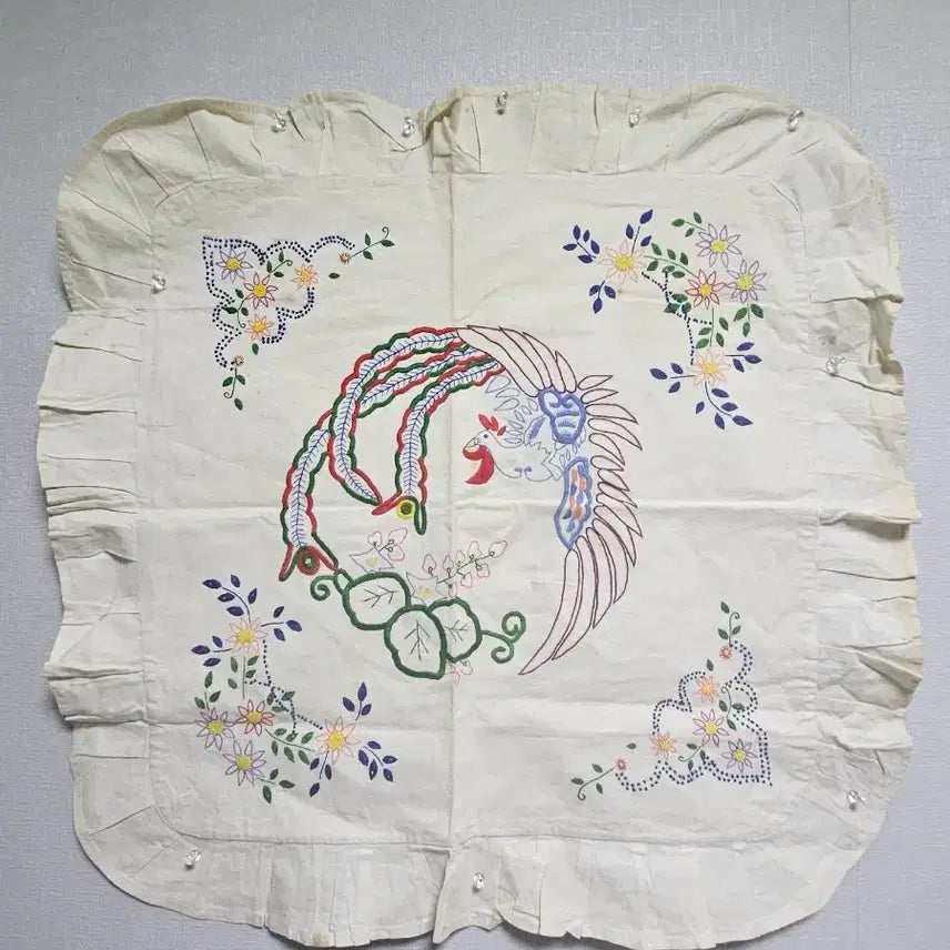 [BUNJANG] Vintage Tablecloth Ironing Board Pillowcase Hanger / 옛날 손수 식탁보 다리미판 베개보 양복걸이등 봉황문 길상문 상보