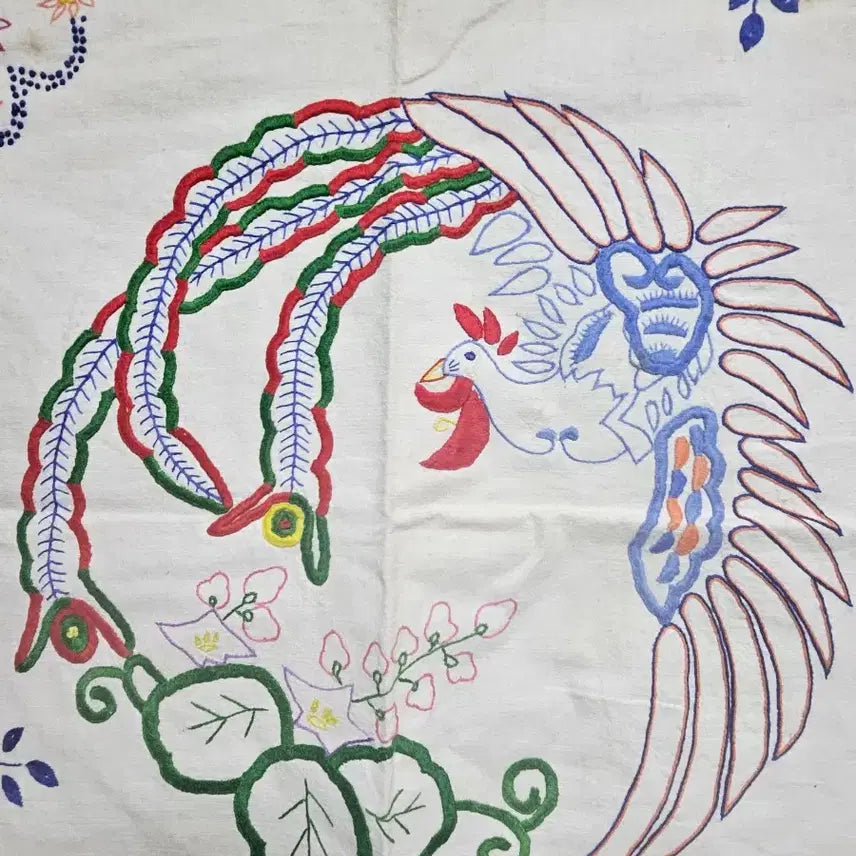 [BUNJANG] Vintage Tablecloth Ironing Board Pillowcase Hanger / 옛날 손수 식탁보 다리미판 베개보 양복걸이등 봉황문 길상문 상보