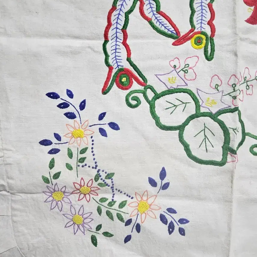 [BUNJANG] Vintage Tablecloth Ironing Board Pillowcase Hanger / 옛날 손수 식탁보 다리미판 베개보 양복걸이등 봉황문 길상문 상보