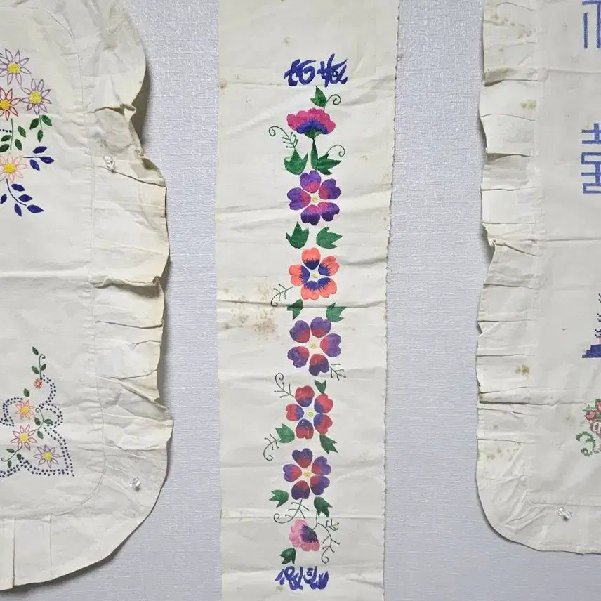 [BUNJANG] Vintage Tablecloth Ironing Board Pillowcase Hanger / 옛날 손수 식탁보 다리미판 베개보 양복걸이등 봉황문 길상문 상보