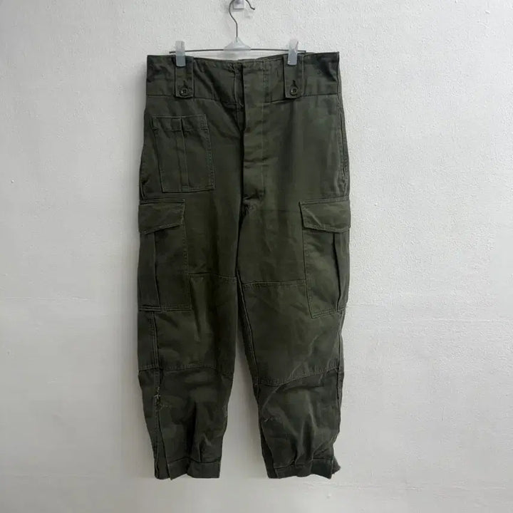 [BUNJANG] SEYNTEX M-64 Field Military Wide Cargo Pants / 70S SEYNTEX 벨기에군 M-64 필드 밀리터리 와이드 카고 팬츠