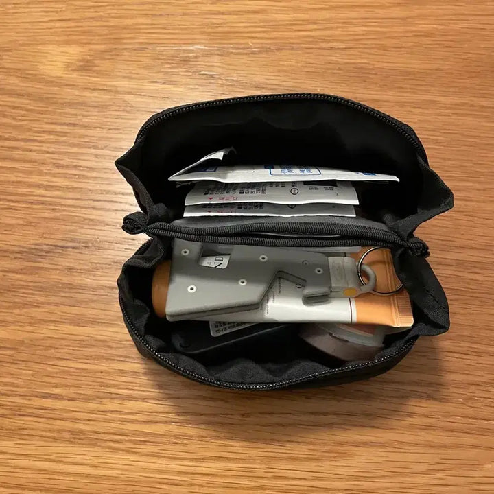 [BUNJANG] MUJI Open Pouch S Gray / 무인양품 크게 열리는 파우치 S 그레이