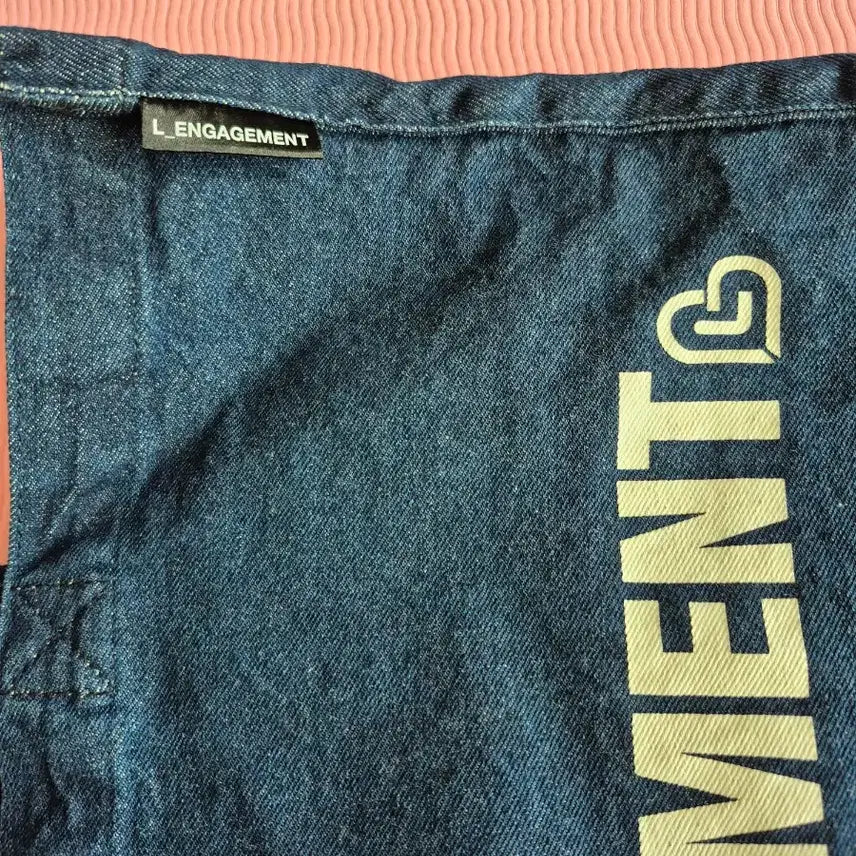 [BUNJANG] LANGAGE MONG Denim Shopper Bag / 랑가주망 스토리로고 데님쇼퍼백