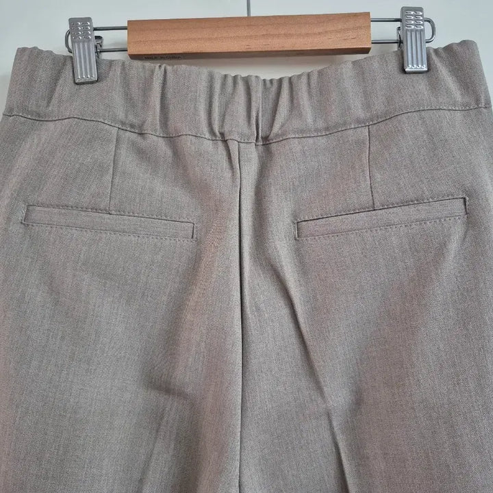 [BUNJANG] Wide Slacks Beige Pants / 와이드 슬랙스 베이지
