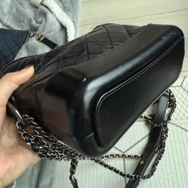 [BUNJANG] Gabrielle Hobo Bag Black Quilted Chain / 샤넬 가브리엘 호보백 블랙 퀼팅 체인
