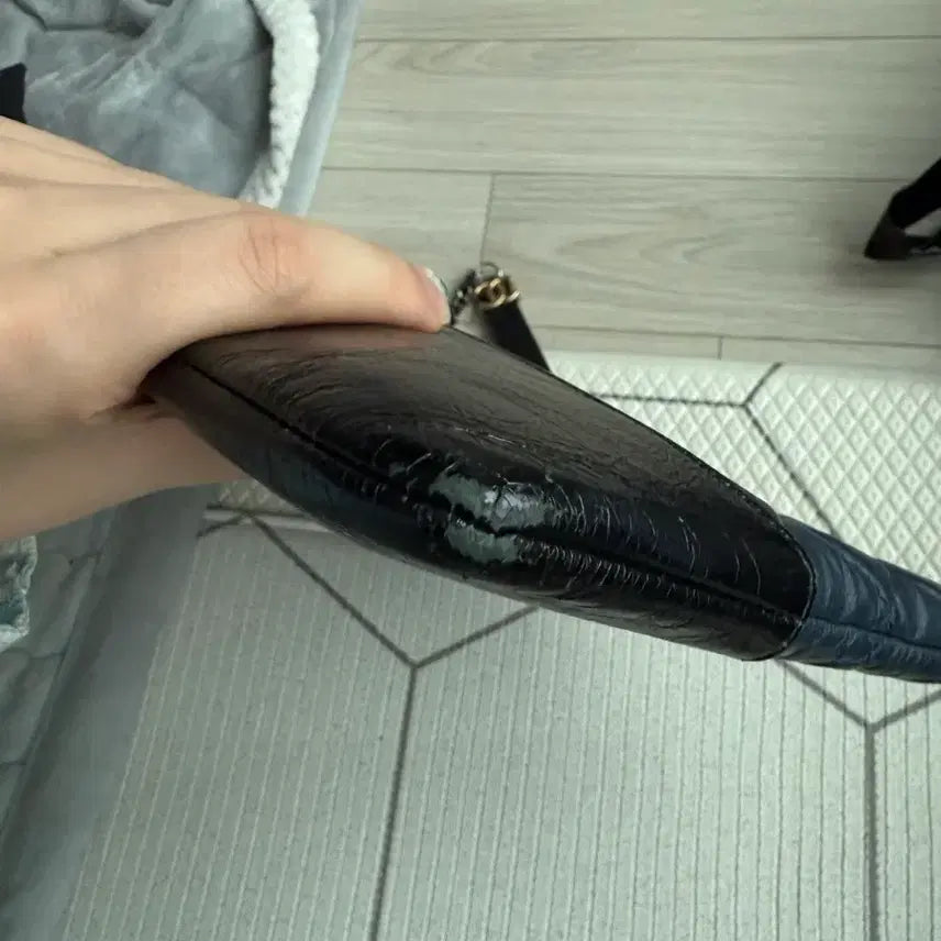 [BUNJANG] Chanel Quilted Clutch / 샤넬 퀼팅 클러치 네이비 블랙