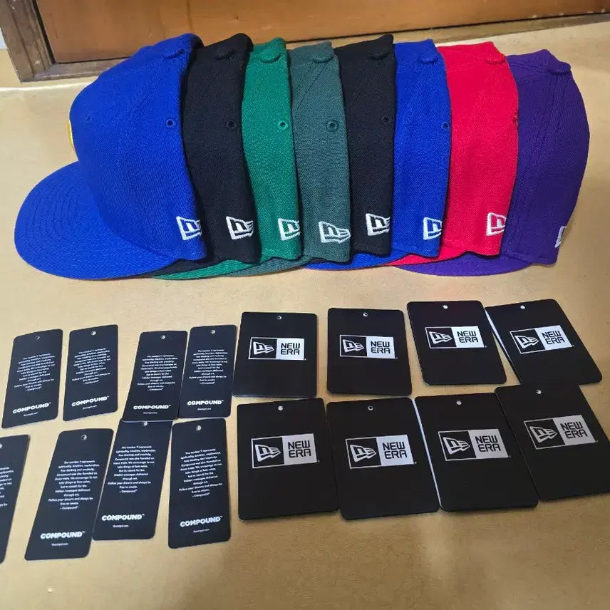[BUNJANG] New Era x NBA x Compound Collaboration 8-Piece Bundle Set Snapback Hats (Size 7 1/2) / 뉴에라X컴파운드[7 1/2(59.6cm)]