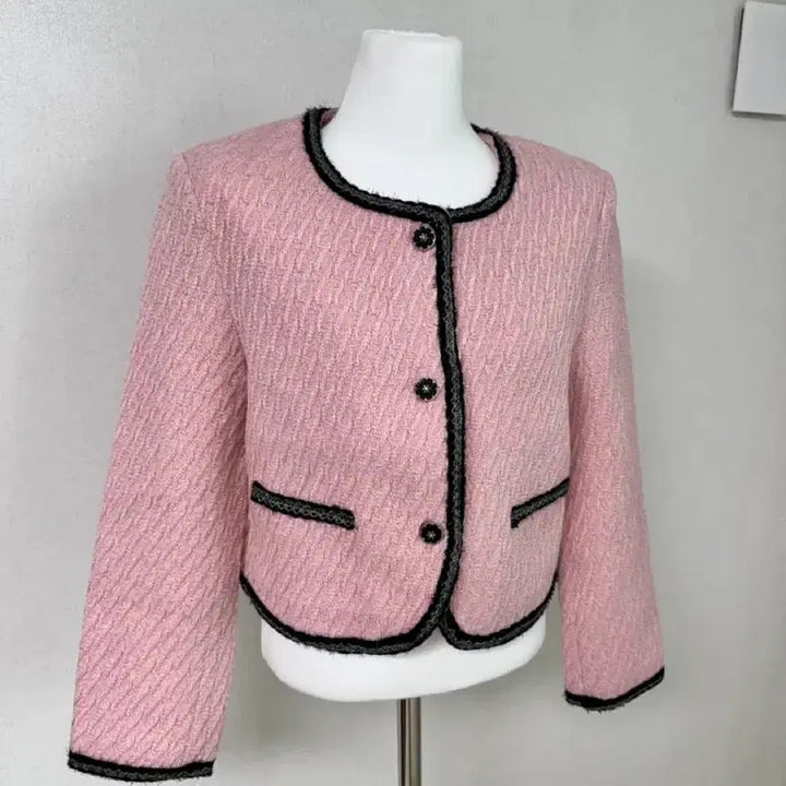 [BUNJANG] Pink Tweed Jacket / [무배]핑크 트위드 자켓