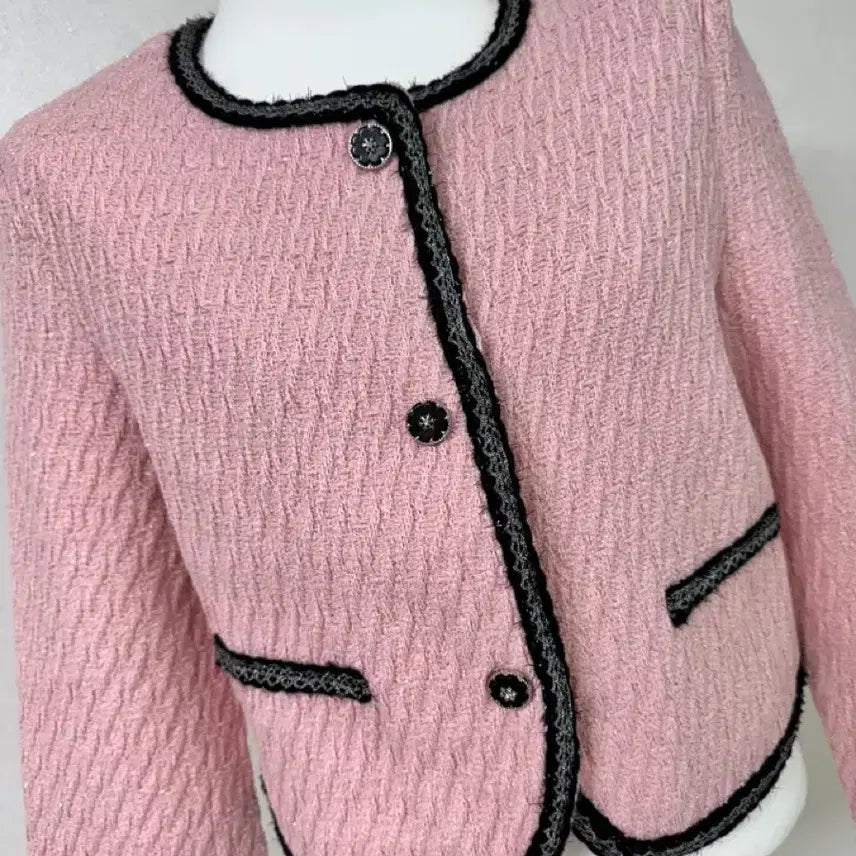 [BUNJANG] Pink Tweed Jacket / [무배]핑크 트위드 자켓