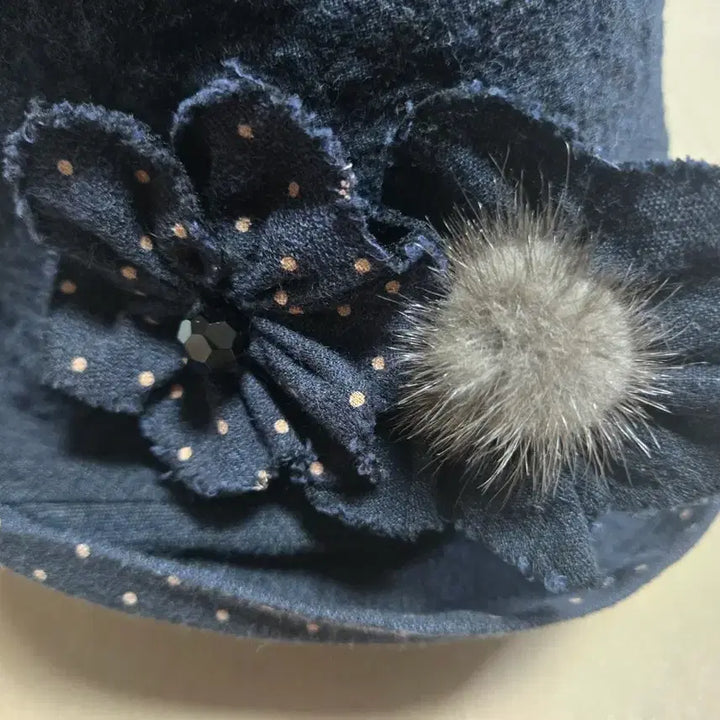 [BUNJANG] Palm Springs Navy Dot Pattern Bucket Hat / 봄 가을(무료배송) 벙거지 모자 네이비 팜스프링스