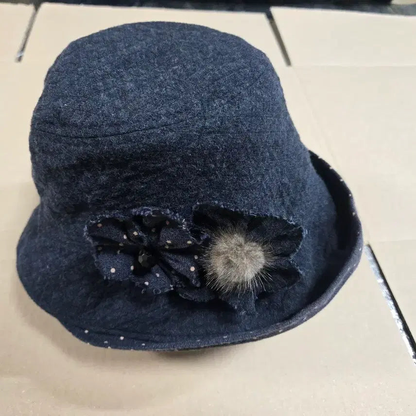 [BUNJANG] Palm Springs Navy Dot Pattern Bucket Hat / 봄 가을(무료배송) 벙거지 모자 네이비 팜스프링스