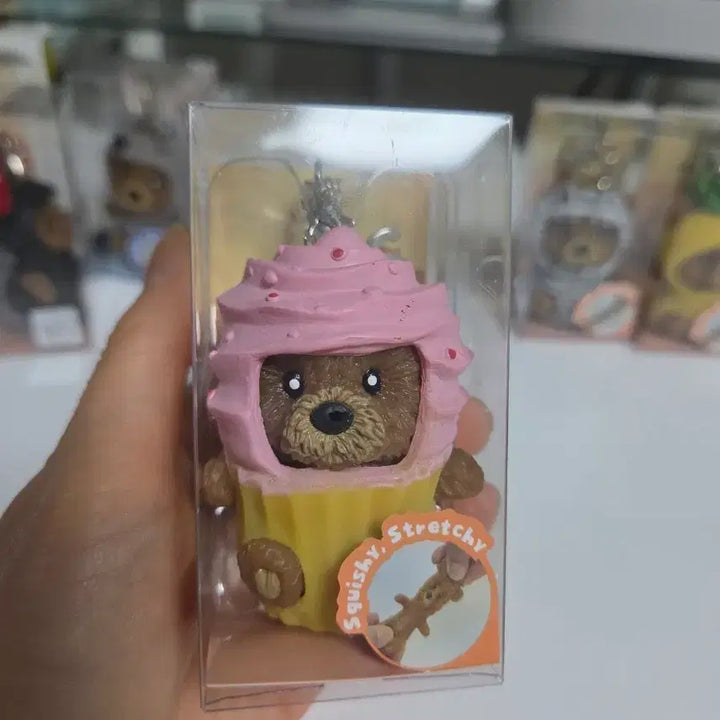 [BUNJANG] Bearara Stretching Doll Keyring / 베어라라 곰돌이 키링 스트레칭 인형