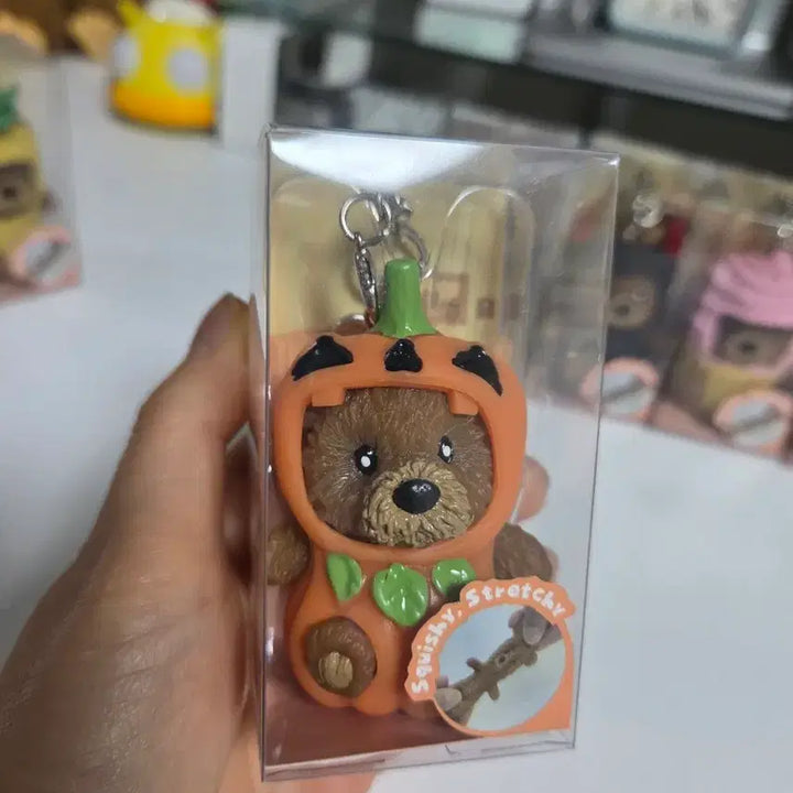 [BUNJANG] Bearara Stretching Doll Keyring / 베어라라 곰돌이 키링 스트레칭 인형